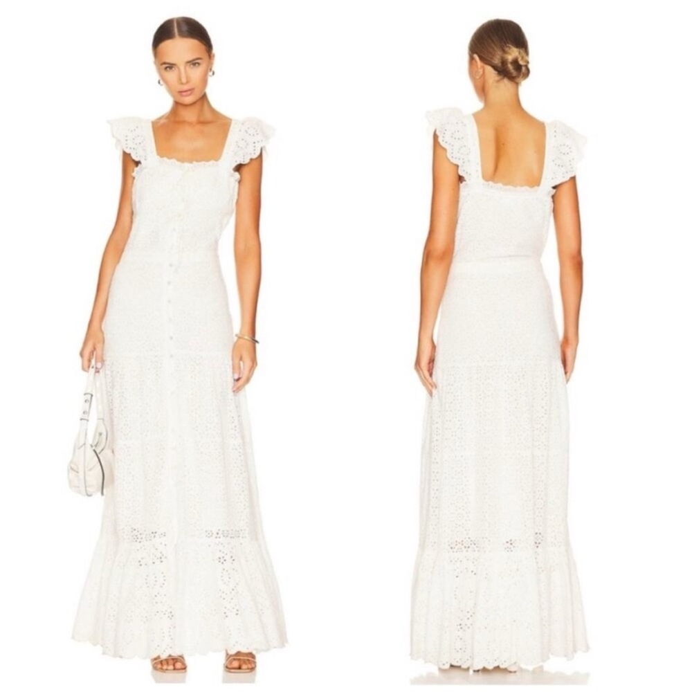 NWT Veronica Beard Aislin Eyelet Maxi Dress - size 2